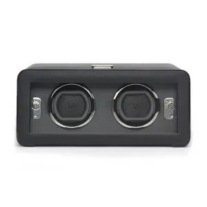 Wolf Windsor Double Watch Winder with Cover