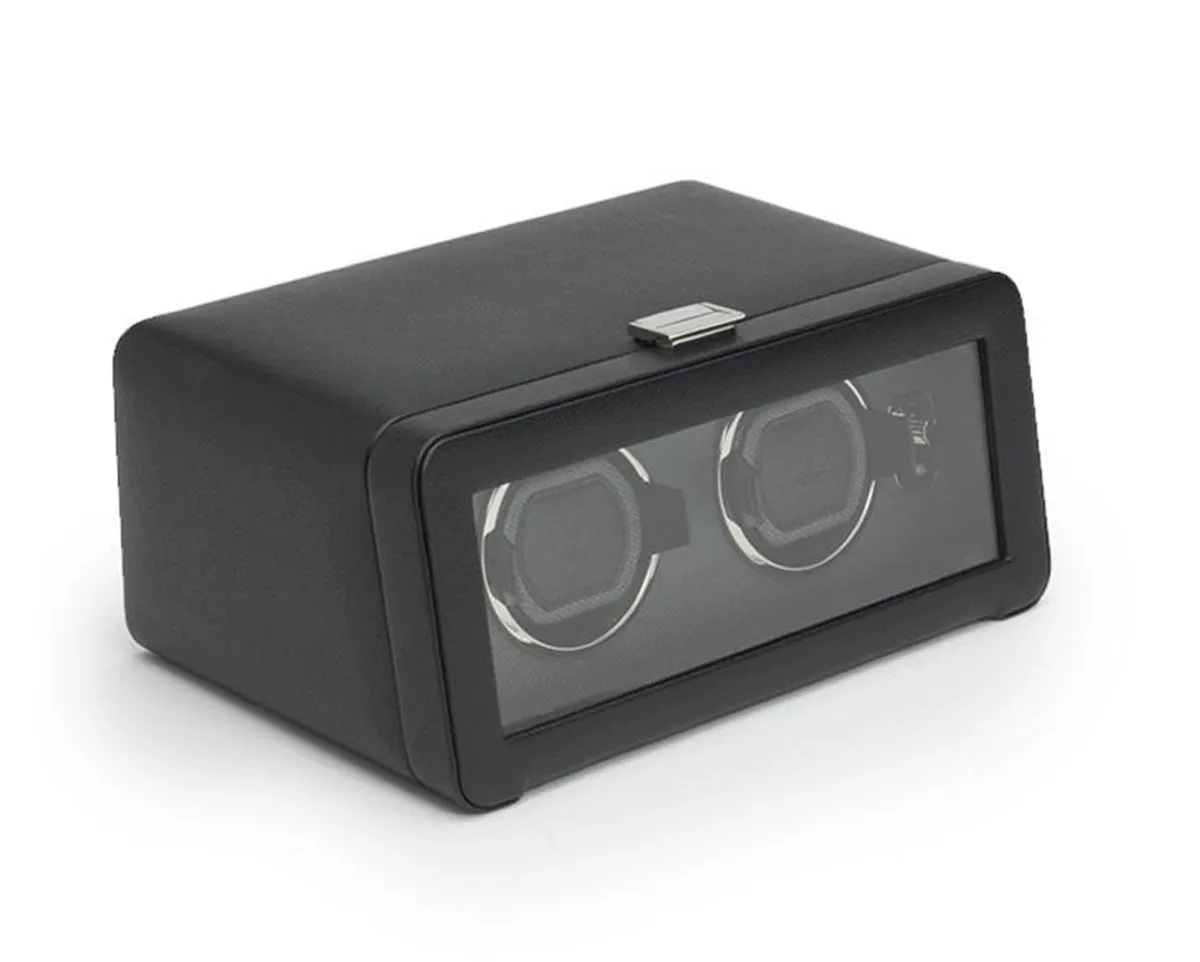 Wolf Windsor Double Watch Winder with Cover