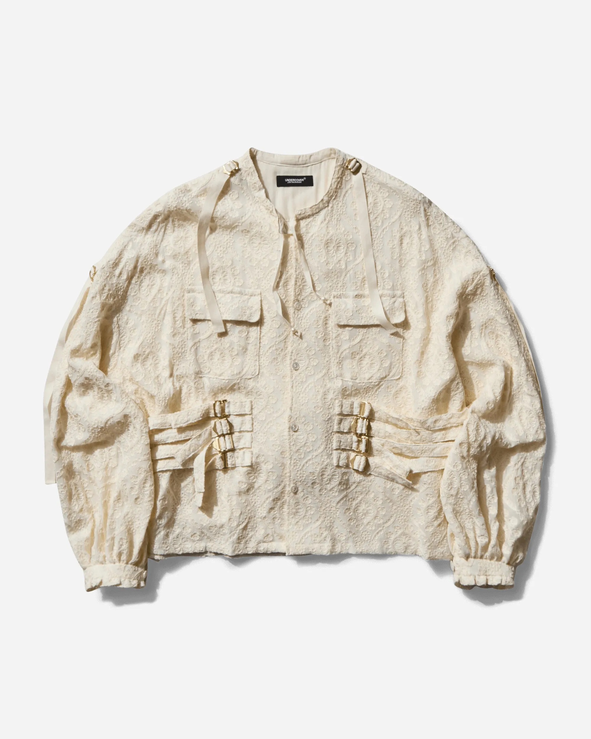 Women's Linen Belt Jacket Ivory
