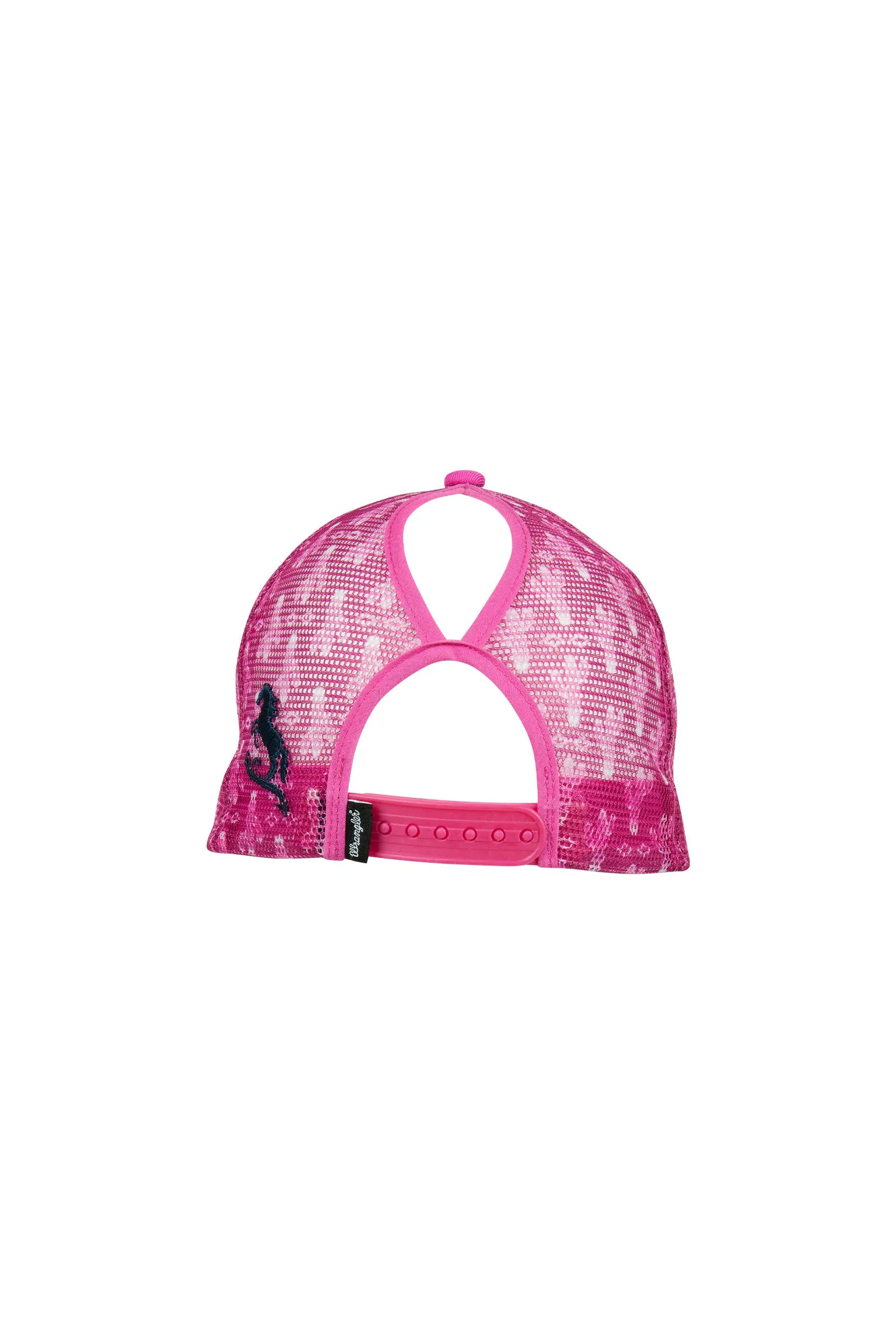 Wrangler Kids Luna High Profile Ponytail Cap Pink & Navy