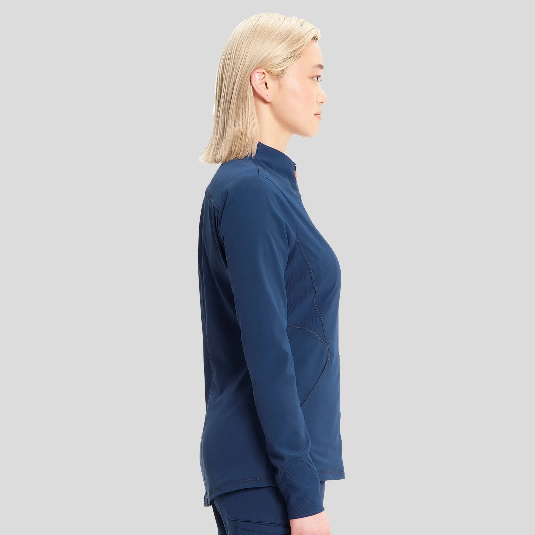Zip Front Jacket | Navy