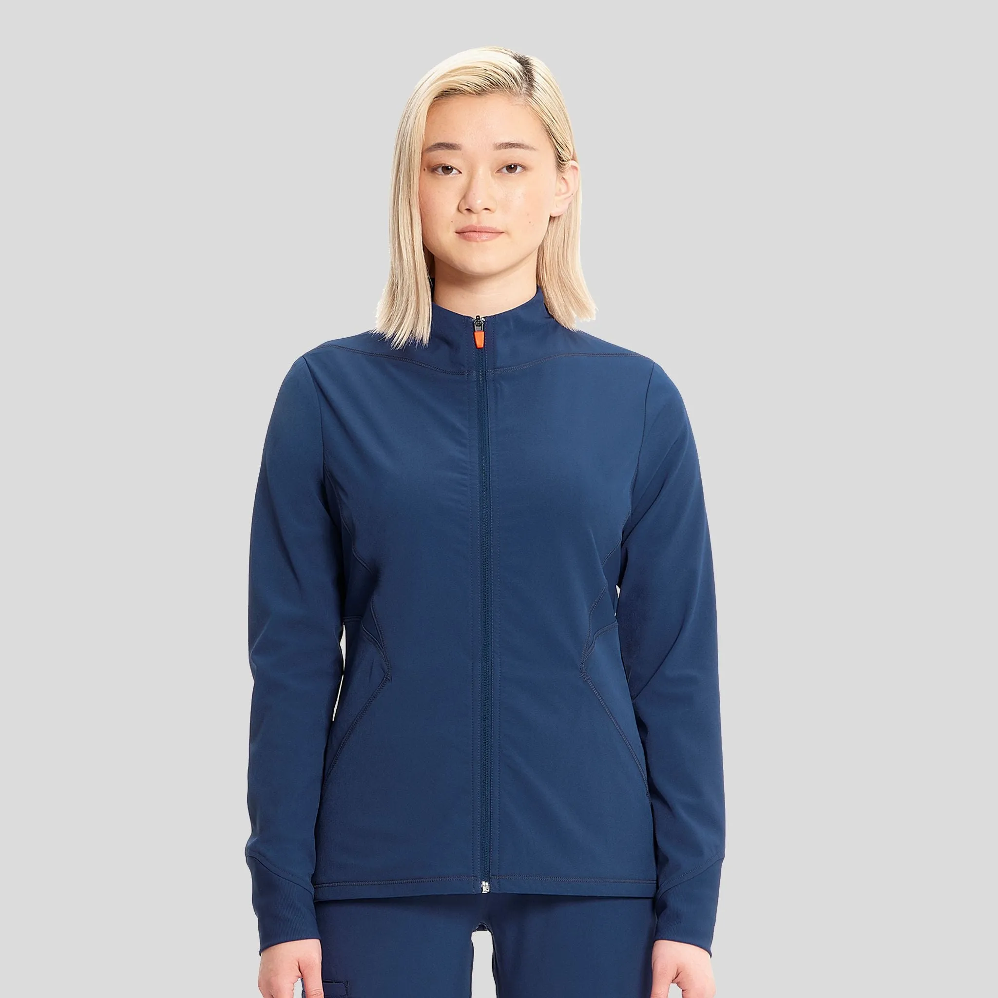 Zip Front Jacket | Navy