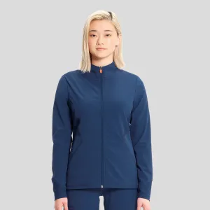 Zip Front Jacket | Navy