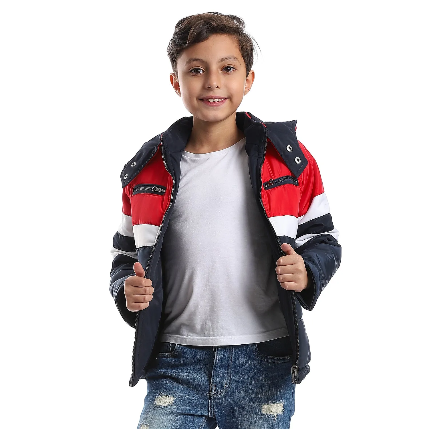 zipper_closure_double_face_waterproof_boys_jacket_-_navy_blue-_red_-_white
