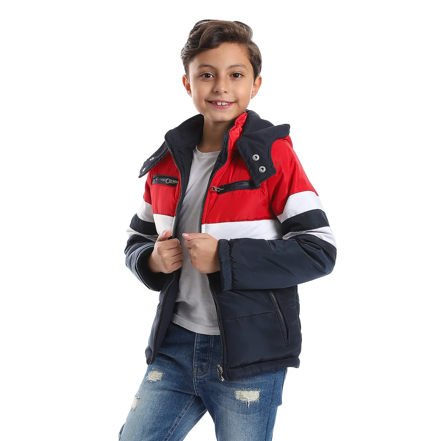 zipper_closure_double_face_waterproof_boys_jacket_-_navy_blue-_red_-_white