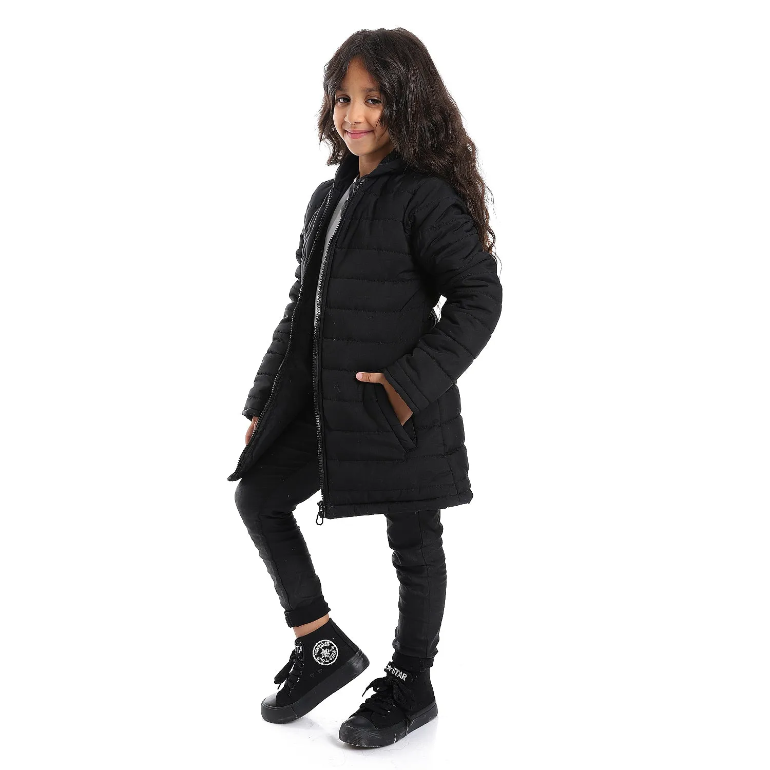 zipper_closure_long_sleeves_girls_jacket_-_black