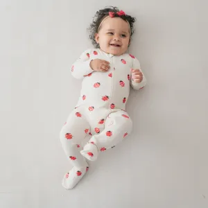 Zippered Footie in Love Bug
