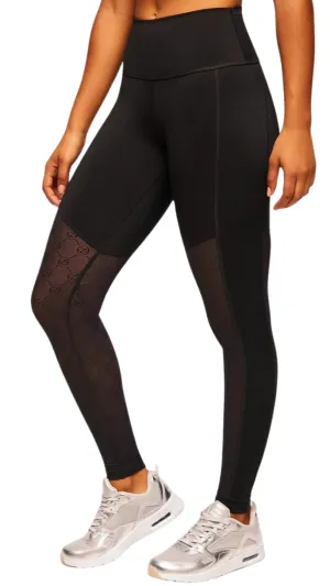 Zumba Runway High Waisted Ankle Leggings With Mesh Inserts (Special Order)